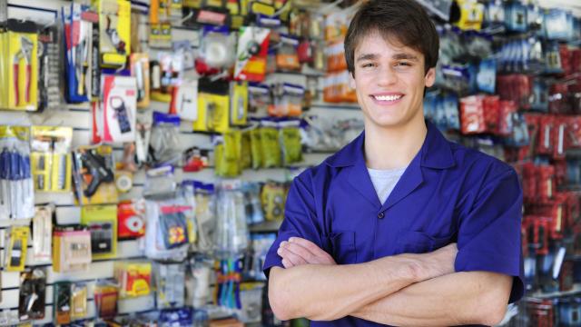 man in DIY Store