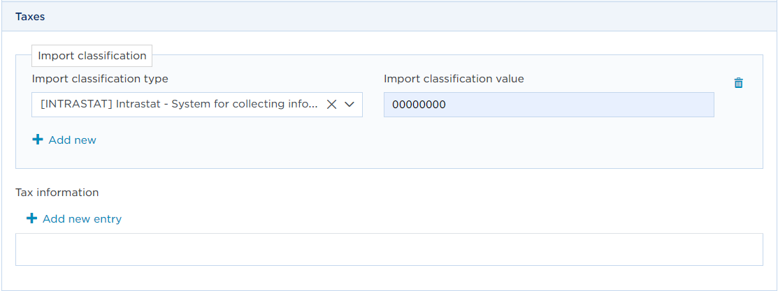 import class intrastat