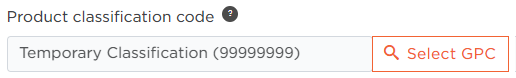 Select GPC-code