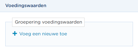 Voedingswaarden
