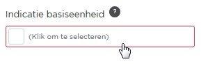 indicatie basiseenheid