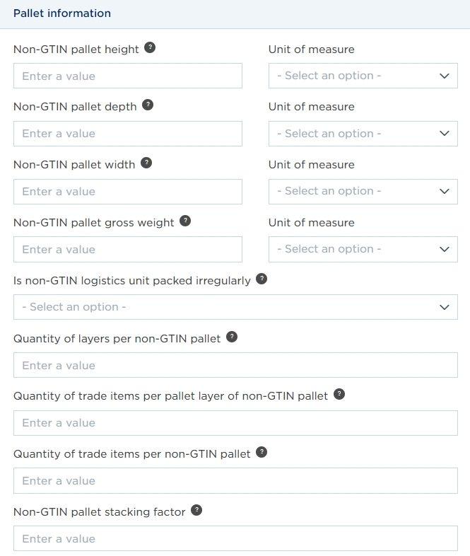 pallet informatie