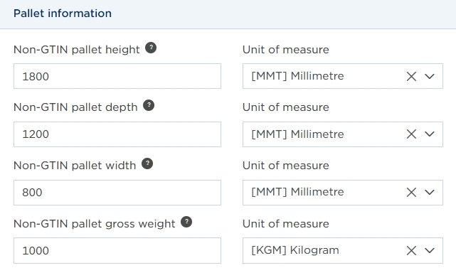 pallet informatie