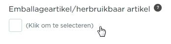 herbruikbaar artikel