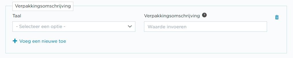 aanvullende velden