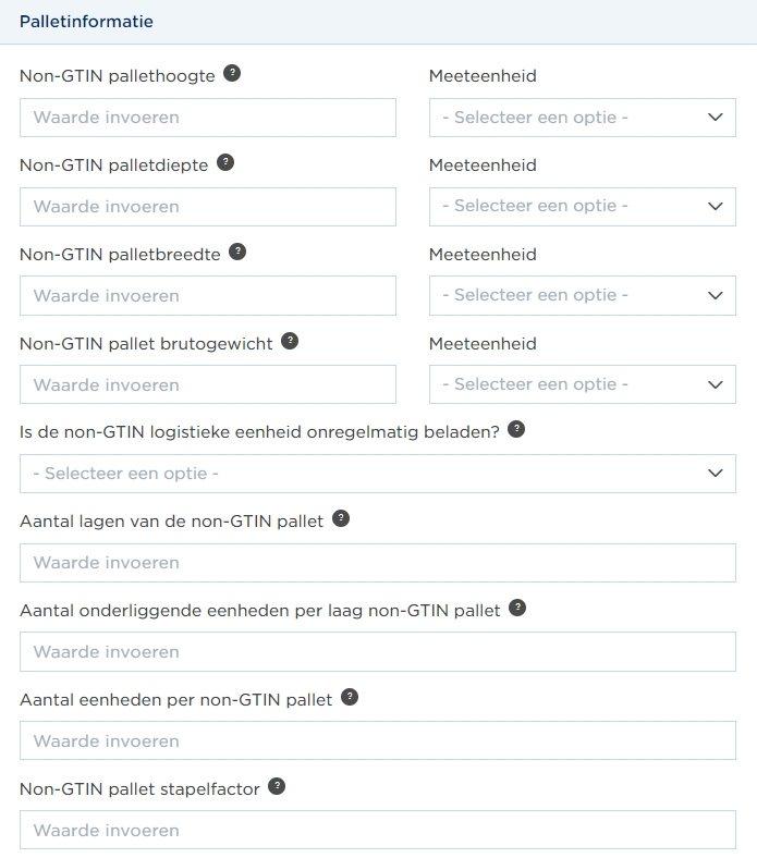 pallet informatie