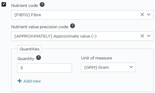 Nutritional values 09