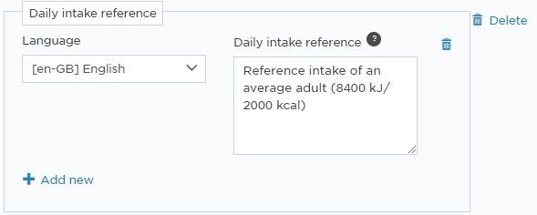 Nutritional values 14