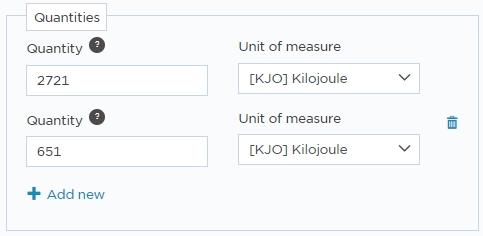 Nutritional values 35