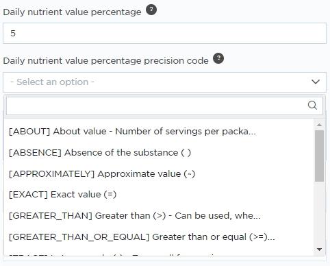 Nutritional values 38