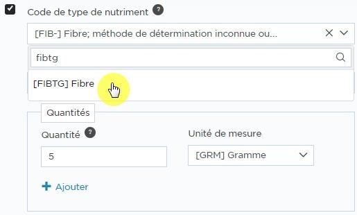 Valeurs nutritionnelles 09