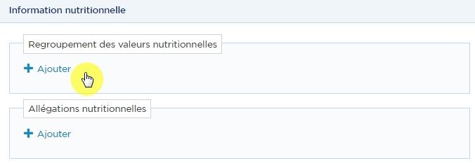 Valeurs nutritionnelles 11
