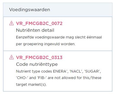 Voedingswaarden 006