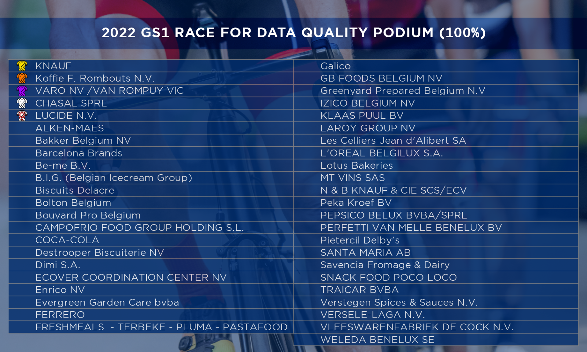 Race for dataquality FINAL SCORES