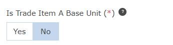 Toggle Is trade item a base unit