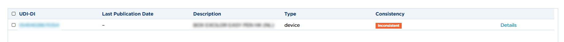 Inconsistency in My Basic UDI-DI Manager