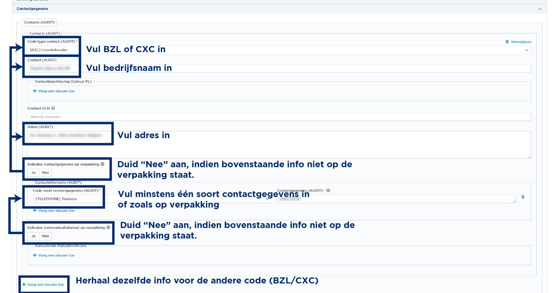 Contactinformatie GPSR
