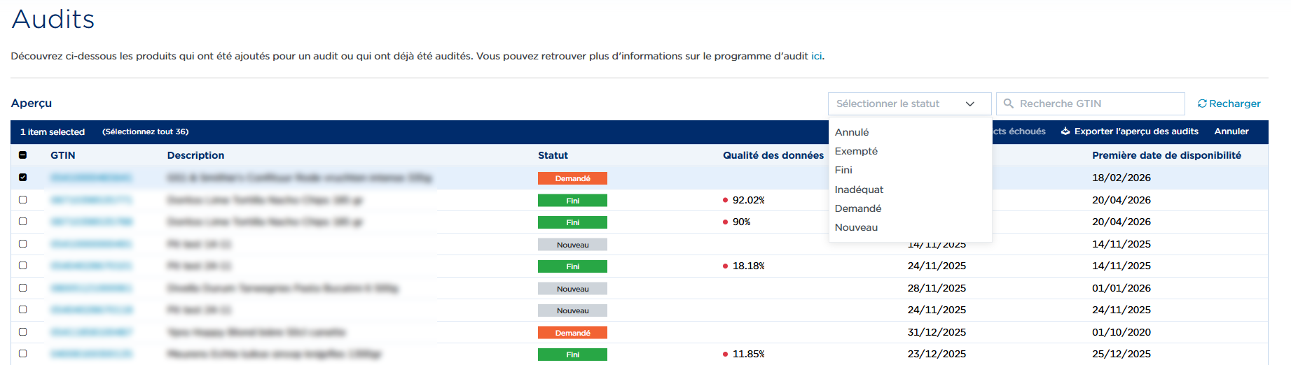 Action groupée