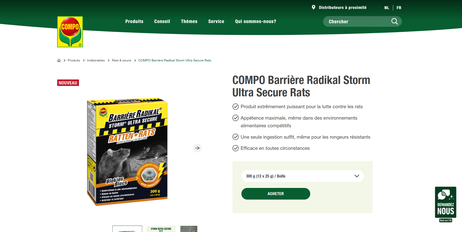 page produit FR
